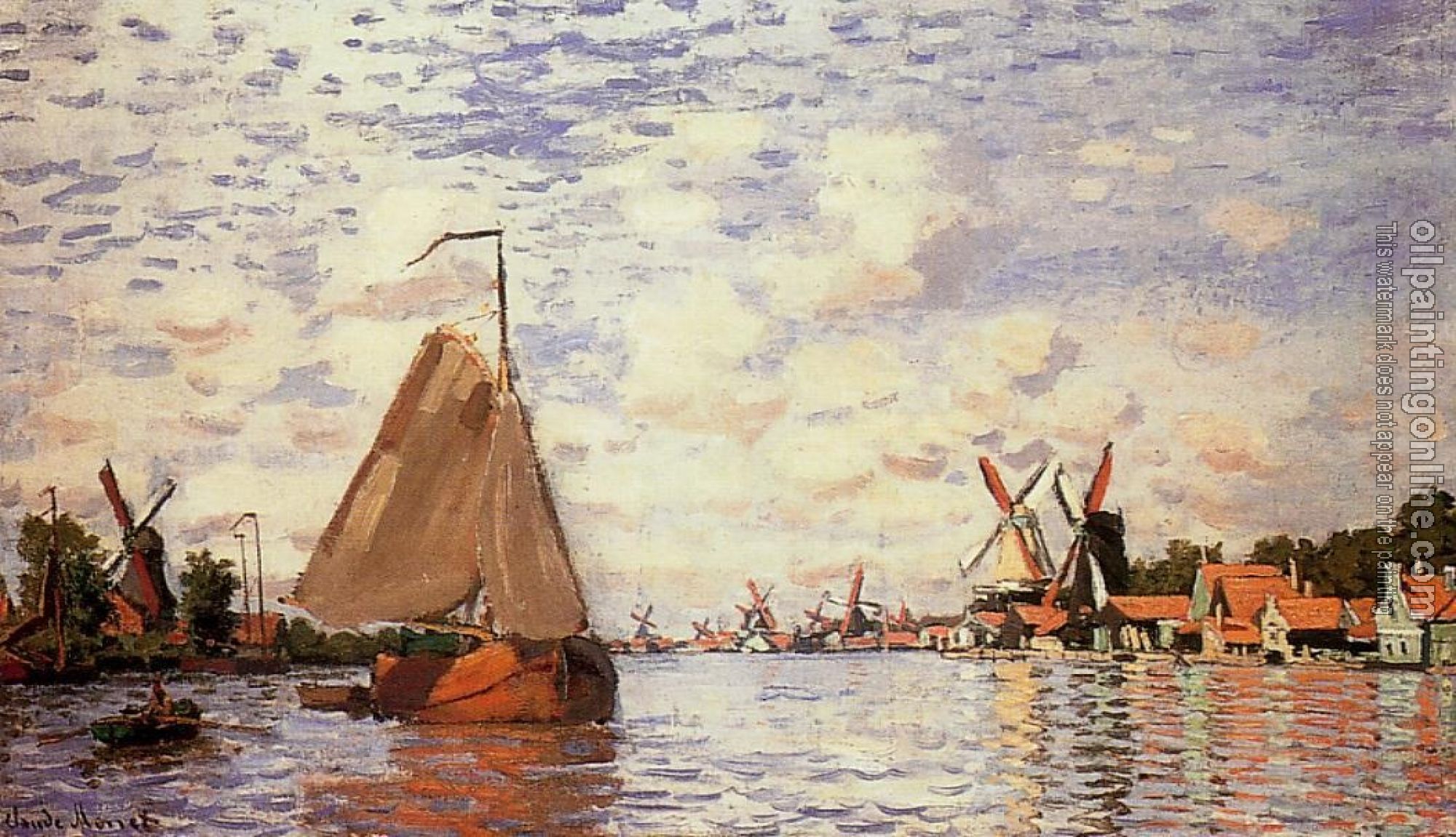 Monet, Claude Oscar - The Zaan at Zaandam